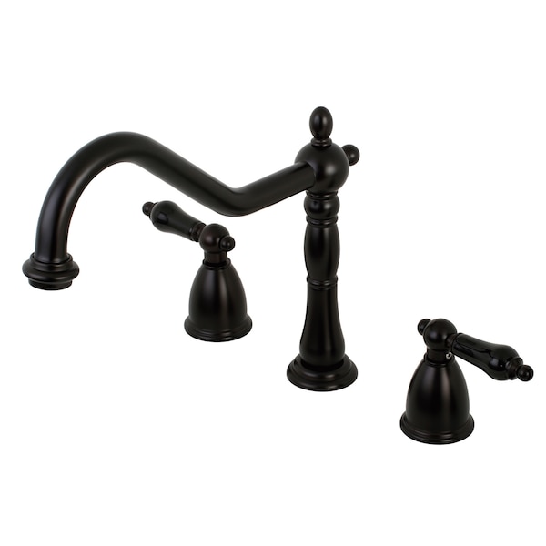 Widespread Kitchen Faucet, Oil Rubbed Bronze